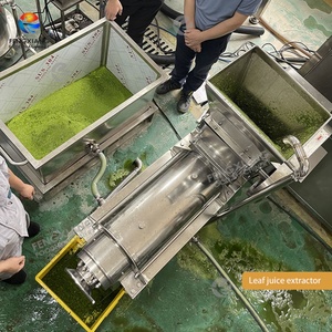 Wheatgrass Pandan Leaf Juice Processing Line Leaf Washing Cutting <b>Juicing</b> Cooking <b>Machine</b> - Product Image 3