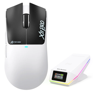 Souris de jeu sans fil Attack Shark X11 <span class=keywords><strong>Pro</strong></span> V2 Tri-Mode avec capteur PAW3315 30000 DPI, 66 g, légère, avec écran TFT et station de charge - Product Image 1