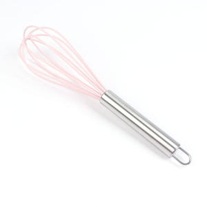 Fouet à œufs manuel en silicone de 10 pouces avec poignée en acier inoxydable, batteur à crème et beurre, vente chaude en gros - Product Image 5