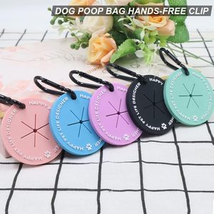 Hot Selling High Quality Eco-Friendly Custom Logo Portable PVC <b>Dog</b> Poop <b>Bag</b> Clip <b>Carrier</b> Holder Dispenser Hook Buckle - Product Image 3