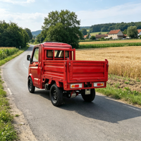 Camionnette électrique en stock dans l'entrepôt local de l'UE, puissante et adaptée au transport urbain express et au transport de matériaux de construction