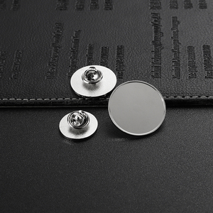 Jiabo Giá Rẻ Bán Buôn Vàng Bạc Vòng Hình Chữ Nhật Cờ Hình Dạng Trống Ve Áo Pin Rỗng In Laser Tên Kim Loại <span class=keywords><strong>Pins</strong></span> Huy Hiệu Nút - Product Image 2