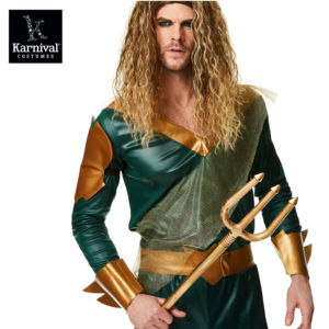 ODM Hombres Halloween Carnival Party Cosplay Disfraz TV Movie Inspirado Atlantis Sea King Venta completa ODM Top y pantalones - Product Image 5