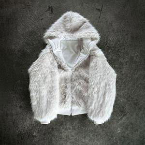 <span class=keywords><strong>Felpa</strong></span> con <span class=keywords><strong>Cappuccio</strong></span> Reversibile e Zip in Pile Personalizzata per Uomo <span class=keywords><strong>Felpa</strong></span> Reversibile in Pelliccia Pesante - Product Image 2