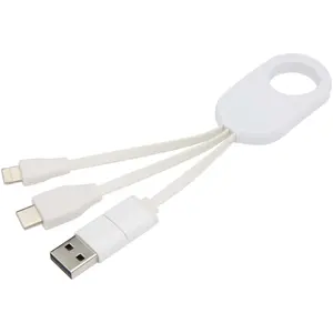 Cable de carga 4 en 1 de aluminio reciclado Troop - Product Image 1