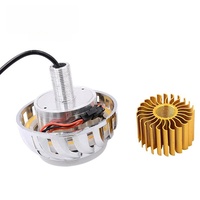 Phare avant de moto en gros, 12-85V 3600lm, projecteur LED CREE 10W, lentille à double couleur, halo œil d'ange et œil de démon