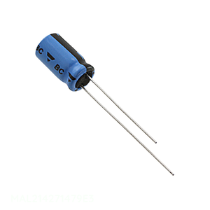 ตัวเก็บประจุแบบ Through Hole รุ่น CAP ALUM 47UF 20% 50V RADIAL TH MAL214271479E3 ความจุ 47 ยูเอฟ - Product Image 1