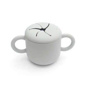 Vaso de Silicona con Forma de Pétalo y Asa para Bebés y Niños Pequeños, Diseño Creativo con Patrón Sólido - Product Image 2