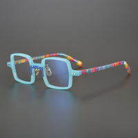 Monture carrée lunettes classiques CNC Machine dame modèle fabricants mode acétate lunettes montures optiques