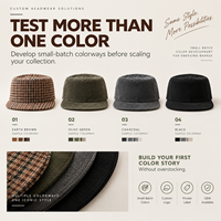 Casquettes plates pied-de-poule en stock avec sangle en cuir – Vente en gros de casquettes vierges pour marques de mode indépendantes