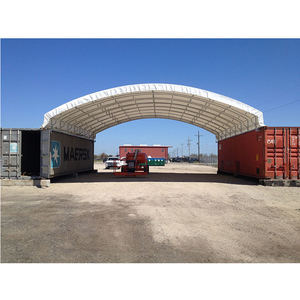 6m x 12.2m nhà máy trực tiếp khung thép mái vòm vận chuyển container mái nơi trú ẩn vòm container nơi trú ẩn - Product Image 6