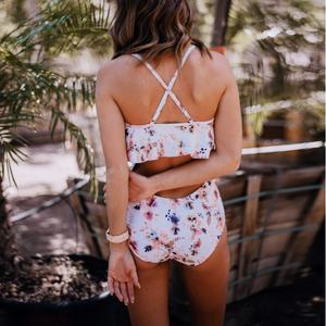 Nouvelle Tendance Maillot de Bain Une Pièce Écologique en Tissu Uni pour Femme, Bikini String Personnalisé Imprimé Grande Taille XL pour la Plage - Product Image 6