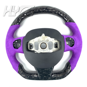 Accessoires intérieurs de voiture pour Chrysler 200 200C 300 300C Voyager 2015 -2017 Volant sport en fibre de carbone avec LED - Product Image 6