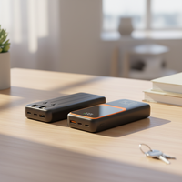Batterie externe multi-ports grande capacité 20000mAh, batterie Li-polymère, charge rapide PD20W, quatre ports USB Type C, chargeur de batterie portable