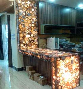 Piedra de Ágata Marrón Semipreciosa, Ónix, Popular para Revestimiento de Paredes, Decoración de Interiores de Lujo, Hogar, Hotel, Restaurante - Product Image 6