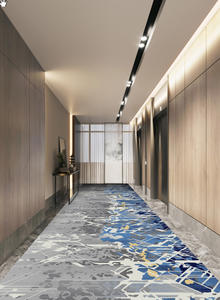 Modern Style Thick Soft Medium Pile Plush Stain Resistant Antimicrobial Washable Nylon Tufted Floral <strong>Pattern</strong> Commercial <strong>Carpet</strong> - Product Image 5
