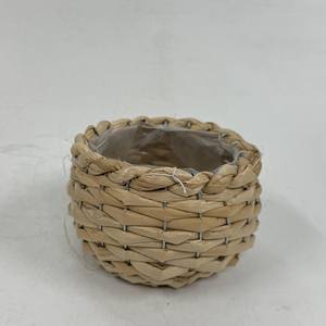 Cesta de paja tejida para el hogar y el jardín para exhibir flores - Product Image 5