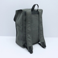 Sac à dos pour ordinateur portable en cuir recyclé Baran avec fermeture éclair, rabat imperméable, idéal pour les voyages d'affaires, les étudiants et l'école
