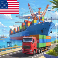 Agence de transport multimodal de la Chine vers les États-Unis Service logistique d'expédition de fret aérien mer terre sûr et rapide bon marché LCL + Express