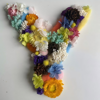 Lettres florales de fleurs séchées personnalisées faites à la main bricolage fleurs d'hortensia séchées artisanat à vendre cadeau donnant