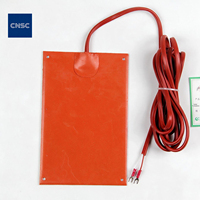 Plaque chauffante électrique en caoutchouc silicone JRD-G 50/100/150W, étanche et durable, pour dégommage et armoires électriques