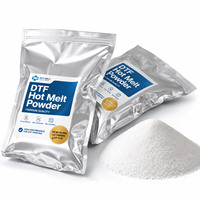 Poudre de colle DTF blanche thermofusible TPU haute élasticité 1 kg, écologique, kit de résine UV de luxe kingjet pour imprimantes DTF (pour vêtements en fibre)