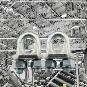 LEEMETAL Abrazaderas de Cable de Acero Forjado a la Caída, Clips de Cable de Acero Galvanizado de 10 mm Ajustables - Product Image 2