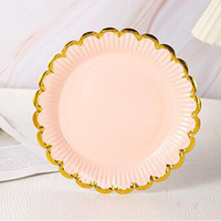 50 Assiettes en Carton de 18 cm Couleurs Unies Jetables Marque ML Modèle ML678 pour Anniversaires, Mariages et Fêtes (Femmes et Hommes)