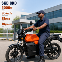 Moto électrique à batterie interchangeable pour patrouille de sécurité, moto électrique pour adulte, moto de garde pour utilisation quotidienne en patrouille
