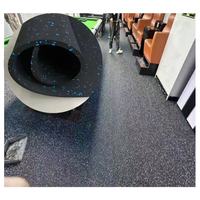 Dalles de sol en caoutchouc pour salle de sport VIGFIT, best-sellers, 50*50cm, tapis de protection pour la musculation, tapis de sol en caoutchouc avec granulés EPDM
