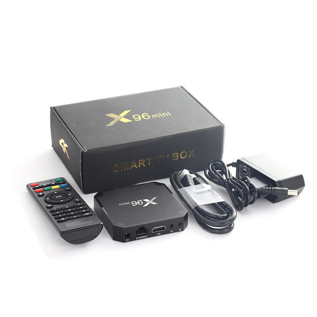 Maitre Cheap Price Amlogic S905W 1GB 8GB 2GB 16G RAM ROM TV Box X96 Mini 4K Android 9.0 Smart TV BOX Remote Control TV Box