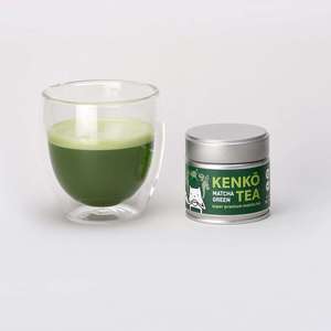 Maßgefertigte Runde Leere Geprägte Metall-Geschenkdose Verpackung Private Label 30g Matcha-Pulver Blechdose - Product Image 3