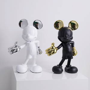 Escultura de <span class=keywords><strong>Mickey</strong></span> Mouse en arte decorativo interior de resina para casa, centro comercial, hogar, para mejorar el ambiente - Product Image 2