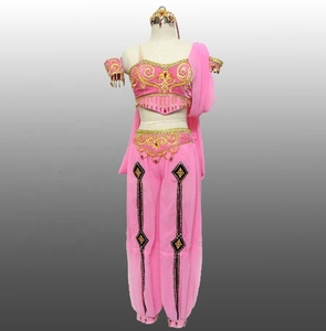 Performance de <span class=keywords><strong>danse</strong></span> Porter du velours rose Ventre indien Style arabe Costume Danzante <span class=keywords><strong>Maya</strong></span> <span class=keywords><strong>Danse</strong></span> arabe Tribal Ventre Costumes - Product Image 1