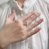 Bague pour femme en argent S925 plaqué or avec moissanite taille marquise 7x14 de 3 carats, sertie à griffes, marque NOVA