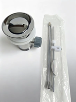 Kit complet de vidange et de trop-plein pour lavabo moderne chromé, filetage standard US, avec tige de levage, pour meuble de salle de bain d'hôtel - Vente en gros