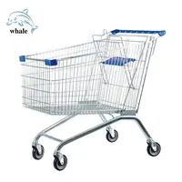 PU Caster Supermarket Grocery Shopping Carts