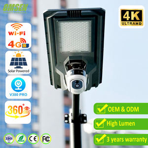 OMSEN 2026 - Farola de Monitoreo con Energía Solar y Cámara de Vigilancia CCTV de Doble Lente de 4MP, WiFi, 4G, <span class=keywords><strong>SIM</strong></span> para Jardín y Granja, Venta al por Mayor de Fábrica - Product Image 1
