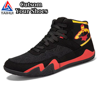 Chaussures de lutte unisexes pour couples, chaussures d'entraînement, doublure en coton, logo personnalisé