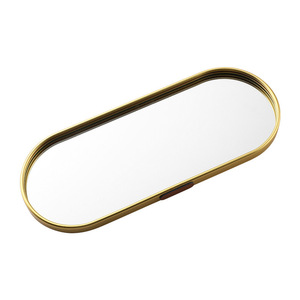 Plateaux en métal miroir nordiques ovales et rectangulaires pour bijoux, maquillage, décoration <span class=keywords><strong>murale</strong></span> et intérieure - Product Image 6