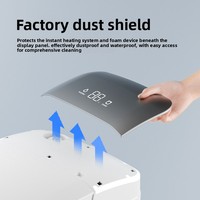 Siège de toilette intelligent à bidet intégré, à fixation au sol, avec chasse d'eau automatique par siphon, design moderne pour salle de bain WC - Offre Spéciale