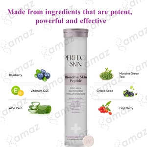 Amaz OEM Private Label L-glutathion Vitaminen Bruistabletten Huidverlichtende Bosbes Collageen Bruistabletten - Product Image 4