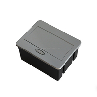 Prise de table multi-usage Premium Fupai FP-146 à 2 prises 16A 250V à ouverture lente, noire, norme IP20, compatible UE/Royaume-Uni/États-Unis, à trois trous avec mise à la terre
