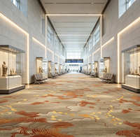 Moquette murale sur mesure pour hôtel, 4m, en nylon avec envers en feutre, insonorisante et durable, pour projets d'aménagement de couloirs et halls d'hôtels