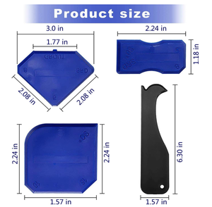 Afwerkingsgereedschapset Voor Het Afwerken Van Kits, <span class=keywords><strong>3</strong></span> In <span class=keywords><strong>1</strong></span> Siliconen Kitgereedschap Kit Kit Grout Verwijderaar Schraper Siliconen Afwerkingsgereedschap - Product Image 5