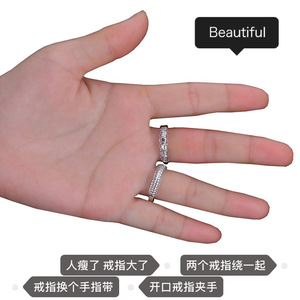 Ajustador de Anillos Transparente con Resorte, Herramienta de Ajuste de Tamaño, Retenedor Antideslizante para Anillos de Moda - Product Image 4