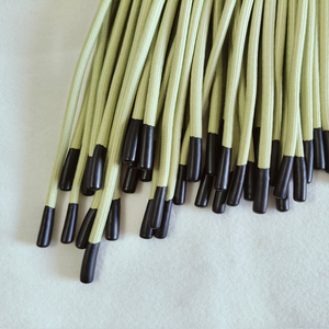 100% tái chế Polyester hoodie với silicone-nhúng dây rút dây tráng cuối kim loại lời khuyên cho túi hàng may mặc áo tắm bãi biển quần - Product Image 1