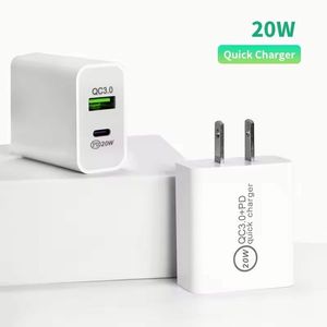 EU US <b>PLUG</b> 20W Quick Phone Charger Best QC 3.0 Universal <b>Usb</b> + Type <b>C</b> Wall Charger Adapter - Product Image 2