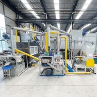 Lini Produksi Daur Ulang PCB Limbah Elektronik Multi Kapasitas, Pemisahan Penghancuran Papan Komputer dan Ponsel, Mesin Pemulihan Logam dan Plastik