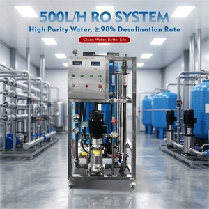Sistema de Purificación de Agua por Ósmosis Inversa Comercial de 500L/H, Equipo de Tratamiento Pequeño para Agua Potable - Product Image 5